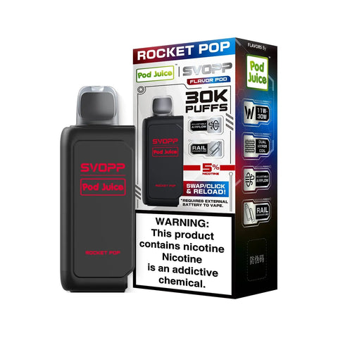 Pod Juice SVOPP 30K Disposable Pod - Rocket Pop  Pod Juice SVOPP 30K Disposable Pod - Rocket Pop