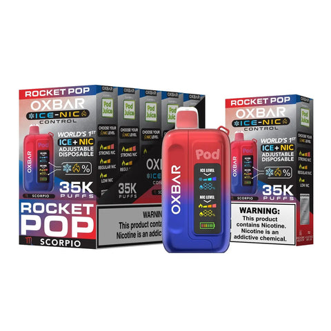 Pod Juice x OXBAR 35K Disposable   - Rocket Pop  Pod Juice x OXBAR 35K Disposable   - Rocket Pop