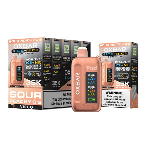 Pod Juice x OXBAR 35K Disposable  - Sour Peachy O'S Pod Juice x OXBAR 35K Disposable  - Sour Peachy O'S