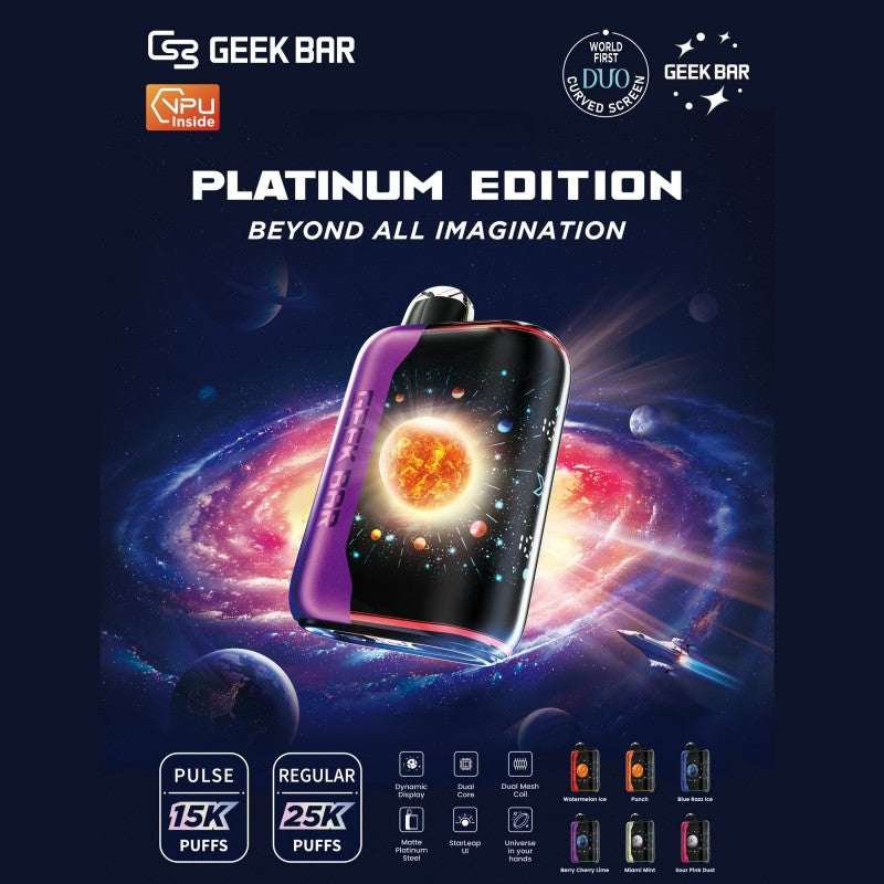 Geek Bar Pulse X Platinum Edition 25000 Geek Bar Pulse X Platinum Edition 25000