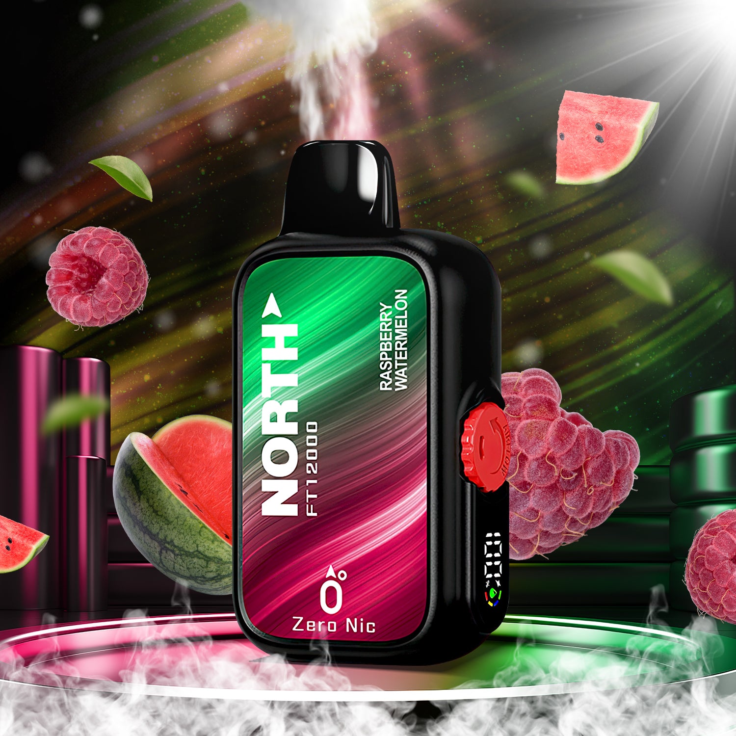 North FT12000 0% - Raspberry Watermelon  North FT12000 0% - Raspberry Watermelon