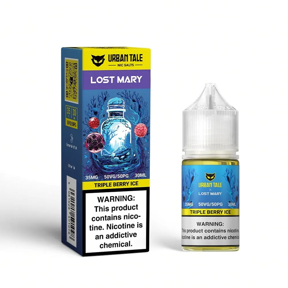 Urban Tale Salt by Lost Mary 30ml - Triple Berry Ice  Urban Tale Salt by Lost Mary 30ml - Triple Berry Ice