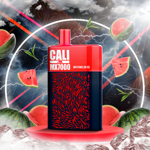 Cali MX7000 Puffs Disposable Vape - Watermelon Ice  Cali MX7000 Puffs Disposable Vape - Watermelon Ice