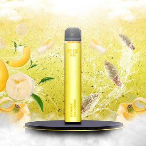 Mr Fog Max Disposable Vape - Banana Ice Cream  Mr Fog Max Disposable Vape - Banana Ice Cream