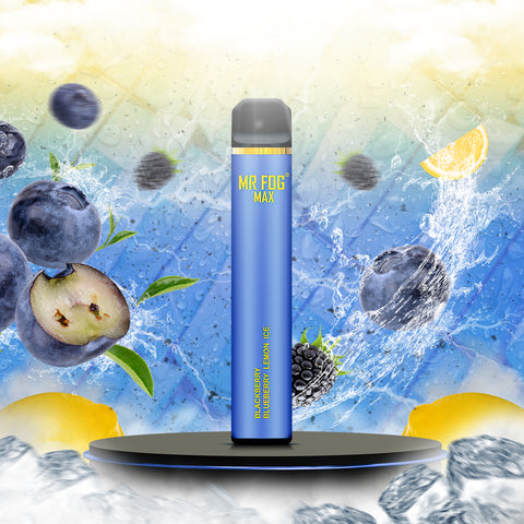 Mr Fog Max Disposable Vape - Blackberry Blueberry Lemon Ice  Mr Fog Max Disposable Vape - Blackberry Blueberry Lemon Ice