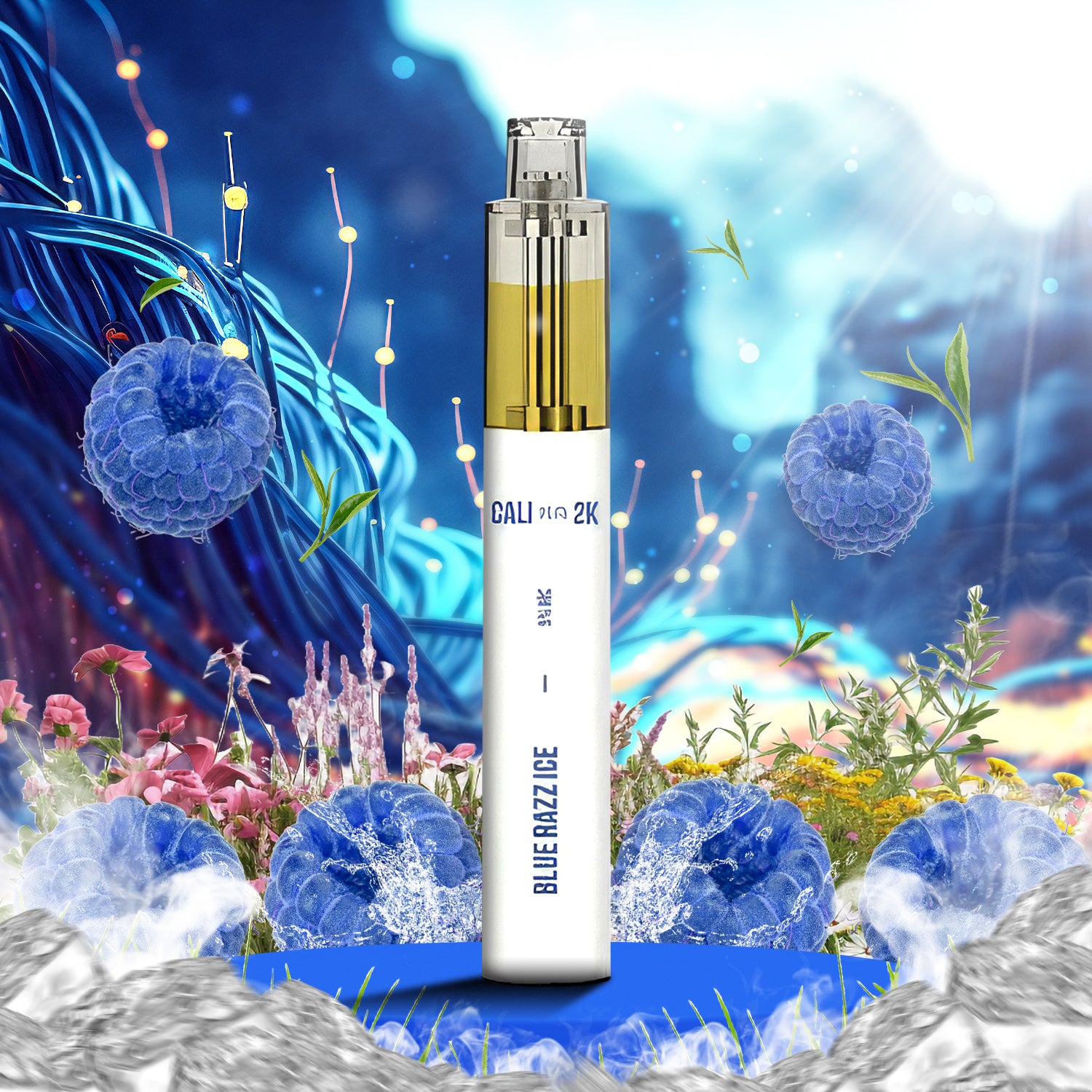 Cali Bar 2K Disposable Vape - Blue Razz Ice  Cali Bar 2K Disposable Vape - Blue Razz Ice