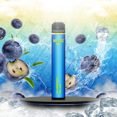 Mr Fog Max Disposable Vape - Blueberry On Ice  Mr Fog Max Disposable Vape - Blueberry On Ice