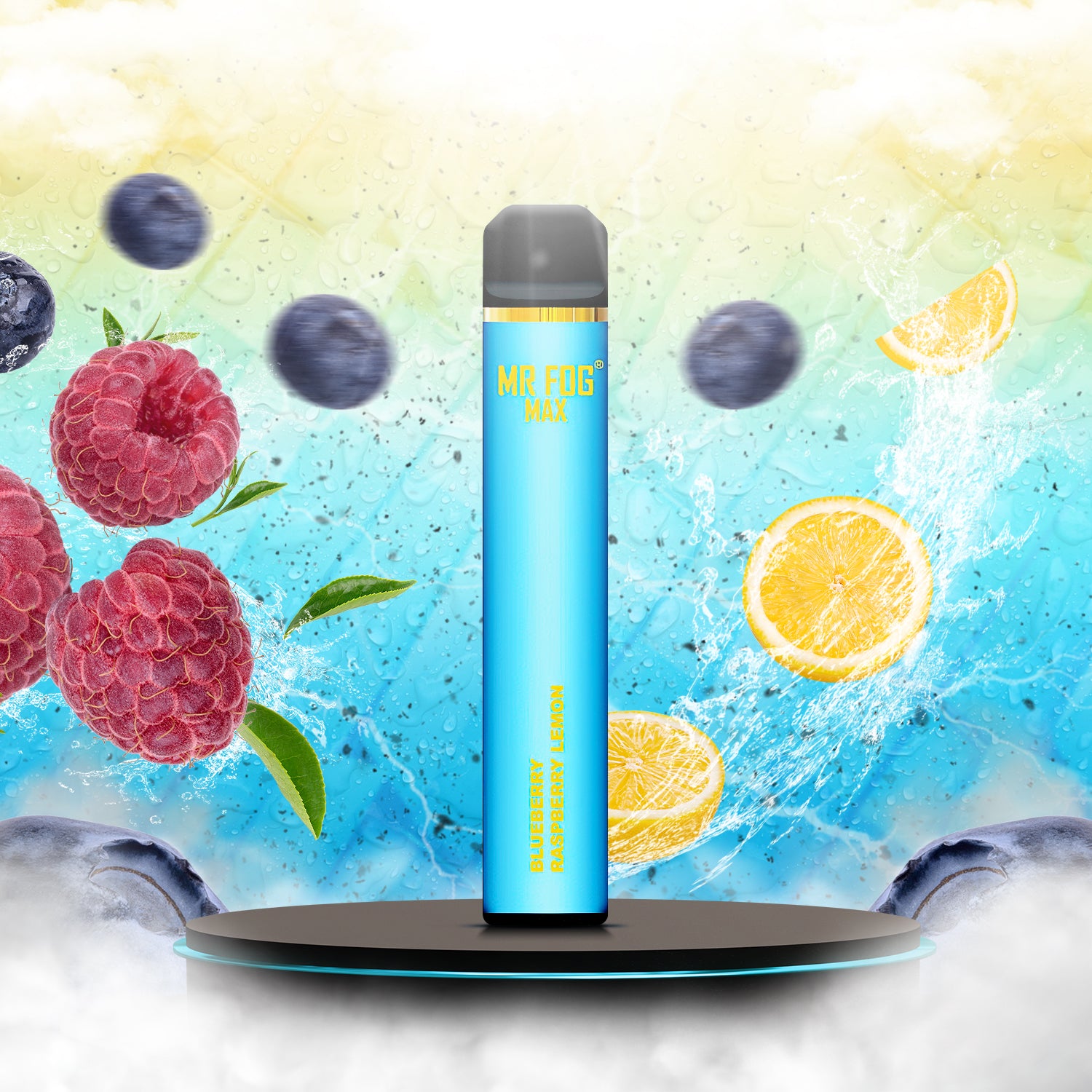 Mr Fog Max Disposable Vape - Blueberry Raspberry Lemon  Mr Fog Max Disposable Vape - Blueberry Raspberry Lemon