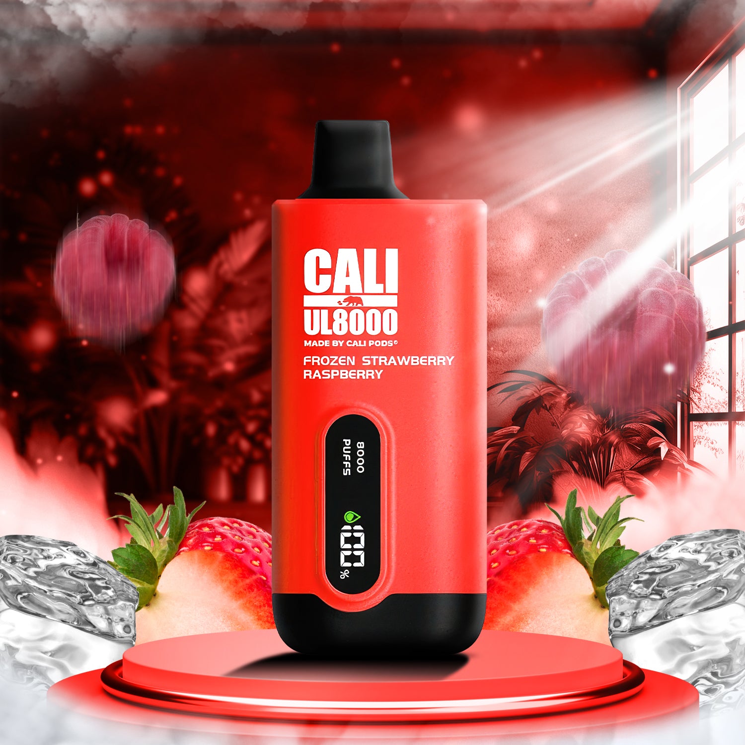 Cali UL8000 3% - Frozen Strawberry Raspberry  Cali UL8000 3% - Frozen Strawberry Raspberry