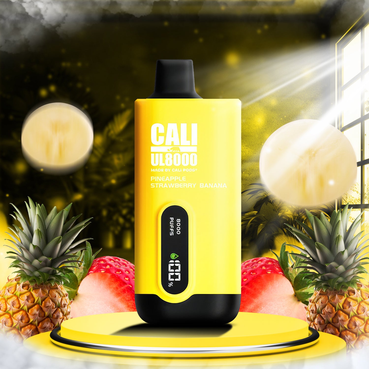 Cali UL8000 3% - Pineapple Strawberry Banana  Cali UL8000 3% - Pineapple Strawberry Banana