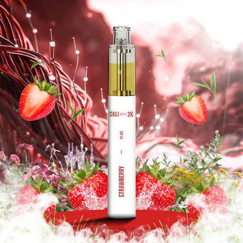 Cali Bar 2K Disposable Vape - Strawberry  Cali Bar 2K Disposable Vape - Strawberry