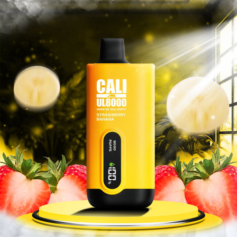 Cali UL8000 3% - Strawberry Banana  Cali UL8000 3% - Strawberry Banana
