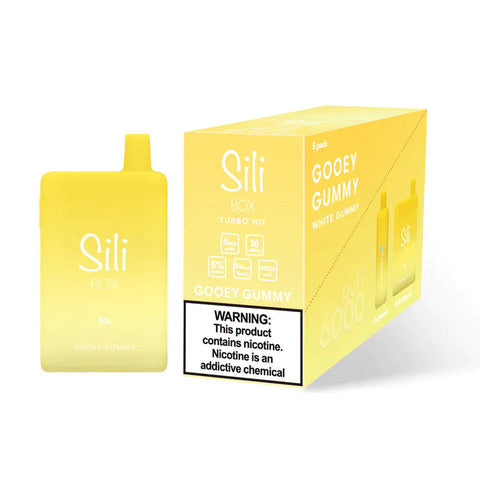 Sili Box Disposable Turbo Hit 6000 Puffs - Gooey Gummy - Sili Sili Box Disposable Turbo Hit 6000 Puffs - Gooey Gummy - Sili