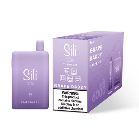 Sili Box Disposable Turbo Hit 6000 Puffs - Grape Daddy - Sili Sili Box Disposable Turbo Hit 6000 Puffs - Grape Daddy - Sili