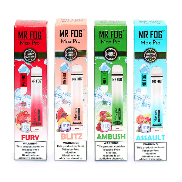 mr fog fury flavors Mr Fog Max Pro 2000 Disposable $9.99
