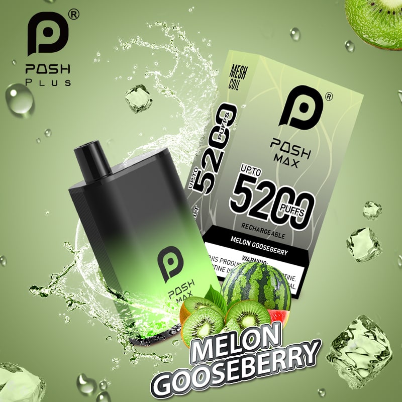 Posh Max 5200 Disposable Vape - Melon Gooseberry