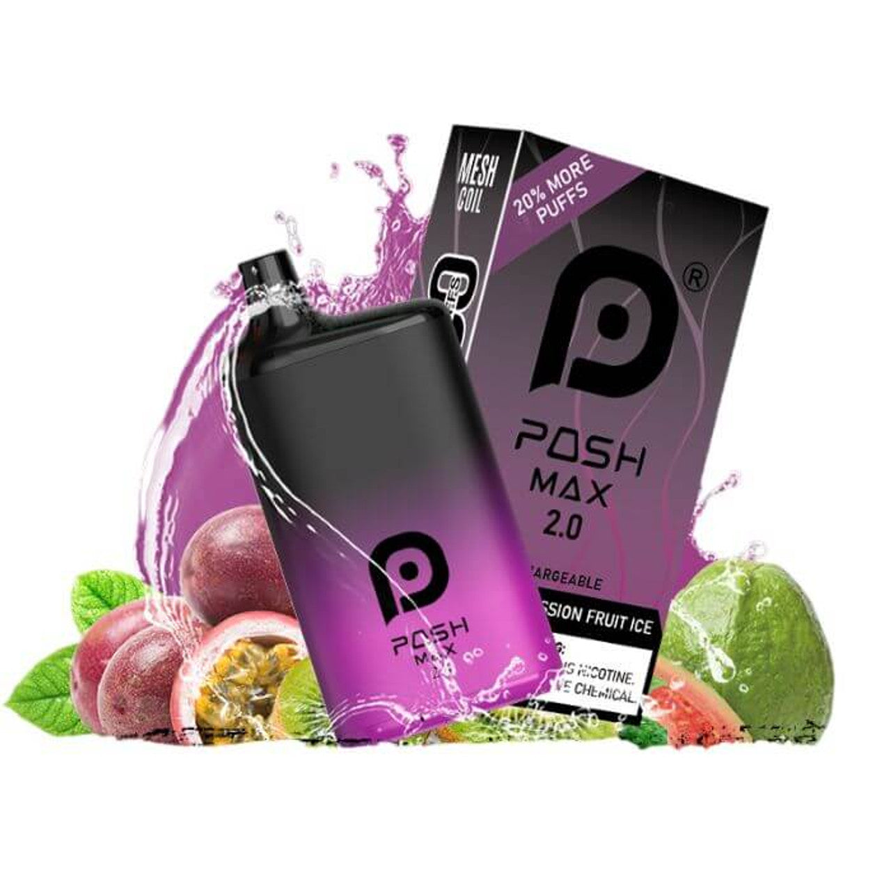 Posh Max 0% Zero Nicotine Disposable Vape 