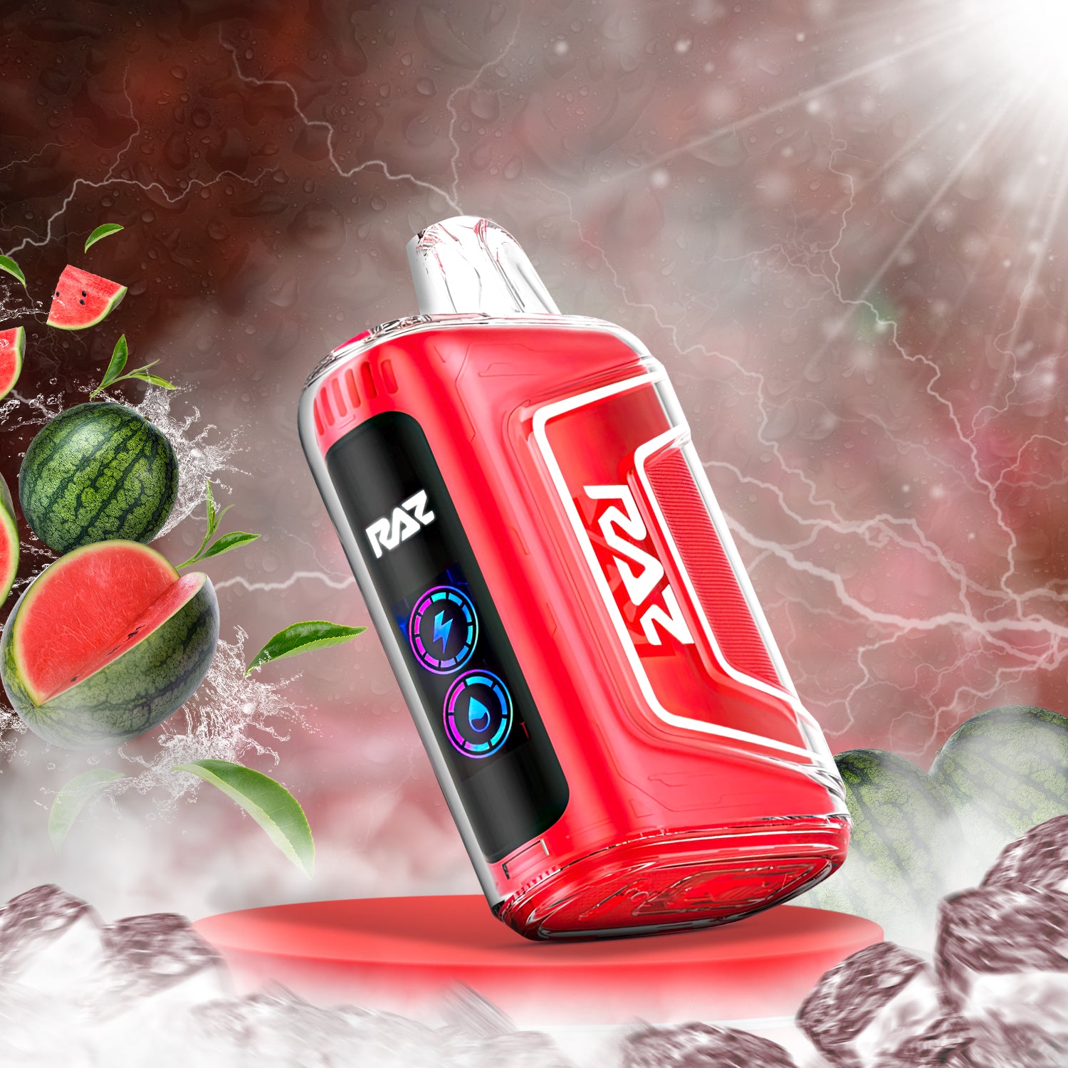 Raz Raspberry Watermelon RAZ TN9000 Disposable | Sili Box - First Turbo Disposable Vape